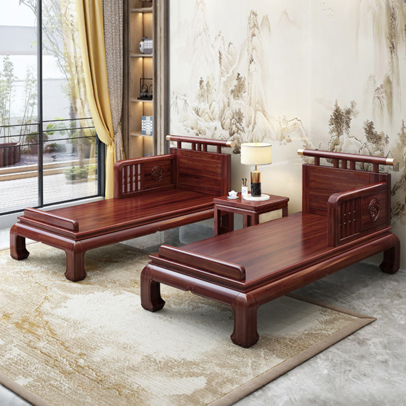 Chaise Tradicional con Brazos y Almohada Brazos Redondos para Salón