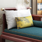 Chaise Tradicional con Brazos y Almohada Brazos Redondos para Salón