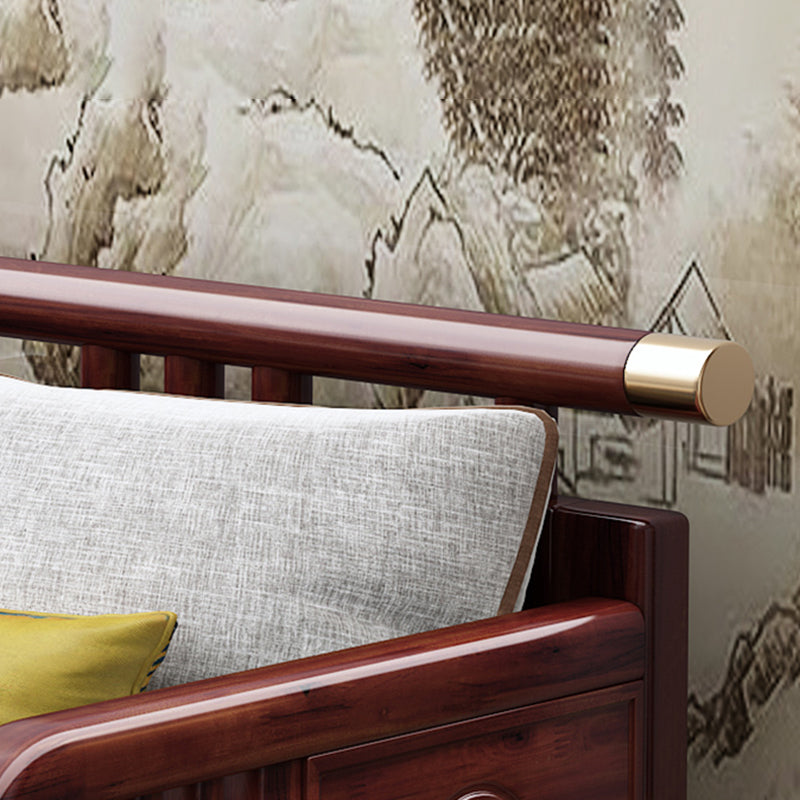 Chaise Tradicional con Brazos y Almohada Brazos Redondos para Salón