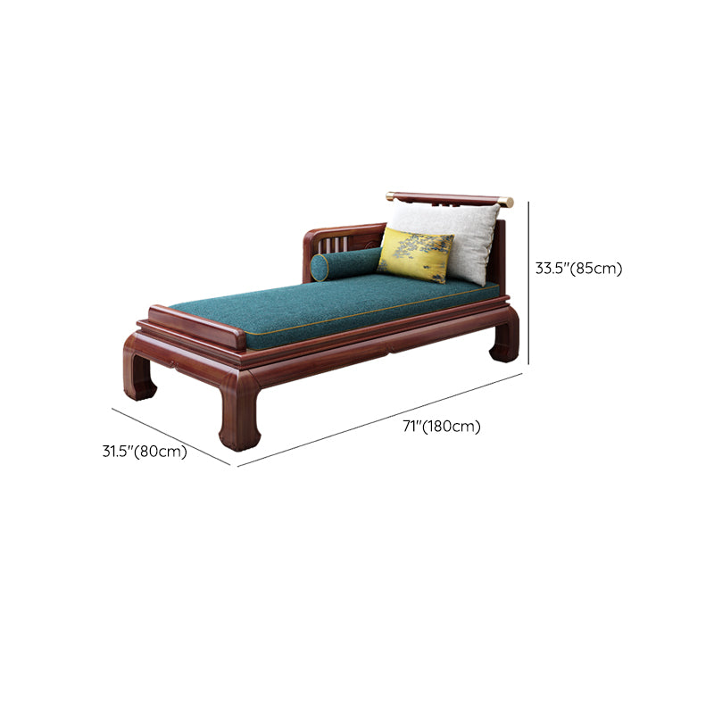 Chaise Tradicional con Brazos y Almohada Brazos Redondos para Salón