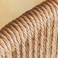 Contemporary Rattan Two Arm Chaise Flared Arms for Bedroom Living Room