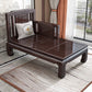 Traditional with Arms Wooden Chaise with Pillow Round Arms for Bedroom Living Room Clearhalo 'Chairs & Seating' 'Chaise Lounge' 'chaise_lounge' 'furn' 'furn_chaise_lounge' 'Furniture' 'Living Room Furniture' 7762042