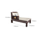 Traditional with Arms Wooden Chaise with Pillow Round Arms for Bedroom Living Room Clearhalo 'Chairs & Seating' 'Chaise Lounge' 'chaise_lounge' 'furn' 'furn_chaise_lounge' 'Furniture' 'Living Room Furniture' 7762049