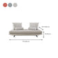 Contemporary Upholstered Solid Color Chaise Chair with Metal Legs Clearhalo 'Chairs & Seating' 'Chaise Lounge' 'chaise_lounge' 'furn' 'furn_chaise_lounge' 'Furniture' 'Living Room Furniture' 7762068