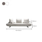 Contemporary Upholstered Solid Color Chaise Chair with Metal Legs Clearhalo 'Chairs & Seating' 'Chaise Lounge' 'chaise_lounge' 'furn' 'furn_chaise_lounge' 'Furniture' 'Living Room Furniture' 7762070