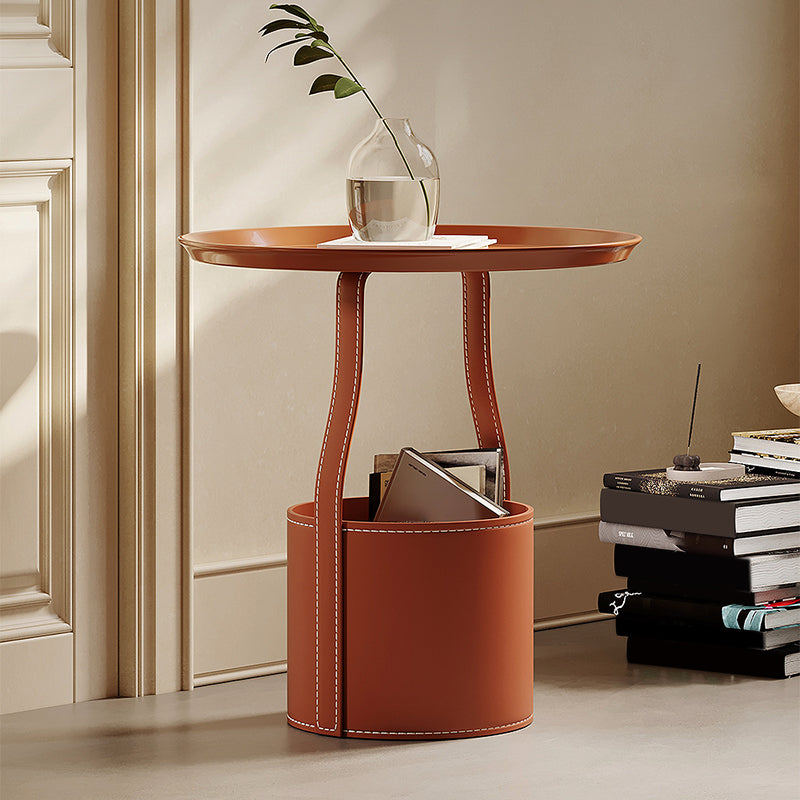 Mid-Century Modern Sofa Side Accent Table with Tray Top for Living Room Clearhalo 'Coffee & Accent Tables' 'End & Side Tables' 'end_side_tables' 'furn' 'furn_end_side_tables' 'Furniture' 'Living Room Furniture' 7762231