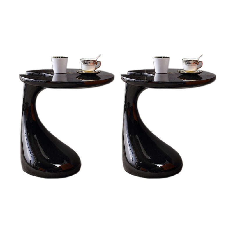 Plastica contemporanea Tavola accento laterale di divano a forma naturale per soggiorno