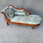 Traditional Solid Wood Upholstered One Armed Chaise with Fabric Pillow Blue Left-Arm Chaise Clearhalo 'Chairs & Seating' 'Chaise Lounge' 'chaise_lounge' 'furn' 'furn_chaise_lounge' 'Furniture' 'Living Room Furniture' 7762368