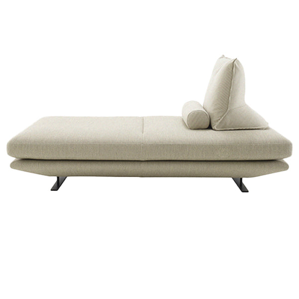 Contemporary Upholstered Solid Color Lounge Chair with Metal Legs 2-Seater Sofa Cotton Blend Clearhalo 'Chairs & Seating' 'Chaise Lounge' 'chaise_lounge' 'furn' 'furn_chaise_lounge' 'Furniture' 'Living Room Furniture' 7762378