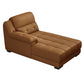 Modern Upholstered Cushioned Leather Pillow Top Arms Chaise Lounge Couch Yellow Left-Arm Chaise Clearhalo 'Chairs & Seating' 'Chaise Lounge' 'chaise_lounge' 'furn' 'furn_chaise_lounge' 'Furniture' 'Living Room Furniture' 7762424