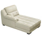 Modern Upholstered Cushioned Leather Pillow Top Arms Chaise Lounge Couch Leather Left-Arm Chaise Clearhalo 'Chairs & Seating' 'Chaise Lounge' 'chaise_lounge' 'furn' 'furn_chaise_lounge' 'Furniture' 'Living Room Furniture' 7762429