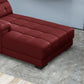Modern Upholstered Cushioned Leather Pillow Top Arms Chaise Lounge Couch Clearhalo 'Chairs & Seating' 'Chaise Lounge' 'chaise_lounge' 'furn' 'furn_chaise_lounge' 'Furniture' 'Living Room Furniture' 7762431