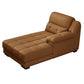 Modern Upholstered Cushioned Leather Pillow Top Arms Chaise Lounge Couch Yellow Right-Arm Chaise Clearhalo 'Chairs & Seating' 'Chaise Lounge' 'chaise_lounge' 'furn' 'furn_chaise_lounge' 'Furniture' 'Living Room Furniture' 7762436