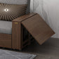 Ferme à bois massif canapé-lit de futon amovible avec stockage