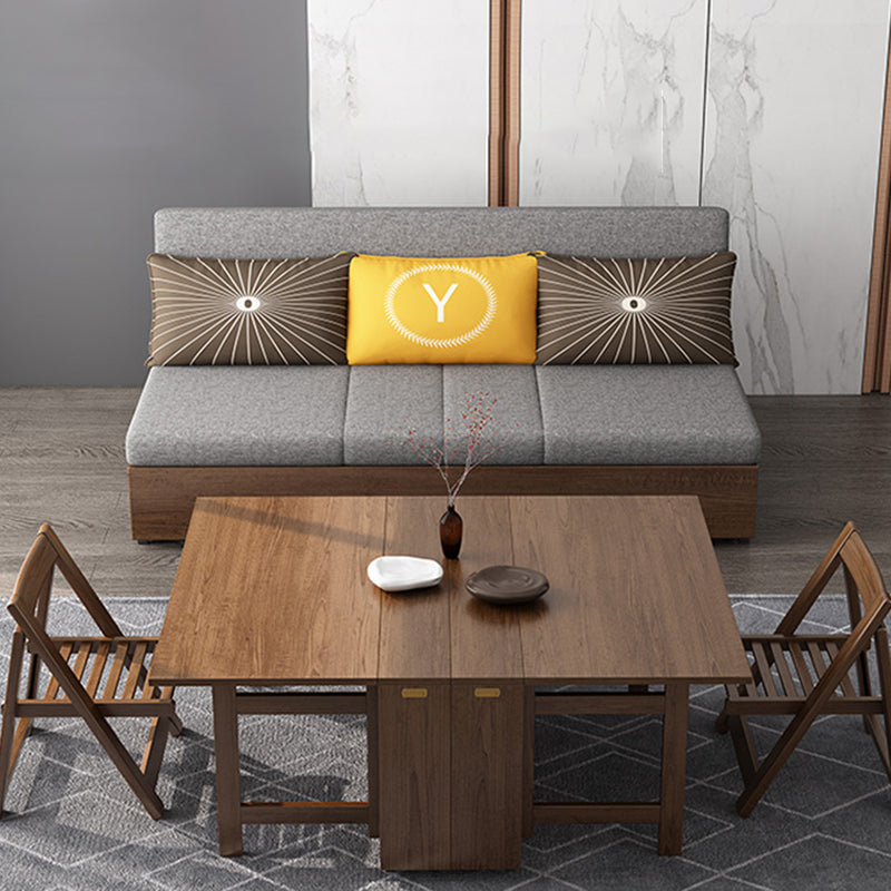 Massives Holzbauernhaus abnehmbares Futon -Schläfersofa mit Lagerung