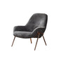 Mid-Century Modern Chenille Lounge Accent Chair for Living Room Gray 1 Piece Clearhalo 'Accent Chairs' 'accent_chairs' 'Chairs & Seating' 'furn' 'furn_accent_chairs' 'Furniture' 'Living Room Furniture' 7762641