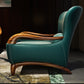 Traditional Wood Living Room Armchair Real Aniline Leather Accent Armchair Clearhalo 'Accent Chairs' 'accent_chairs' 'Chairs & Seating' 'furn' 'furn_accent_chairs' 'Furniture' 'Living Room Furniture' 7762667