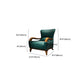 Traditional Wood Living Room Armchair Real Aniline Leather Accent Armchair Clearhalo 'Accent Chairs' 'accent_chairs' 'Chairs & Seating' 'furn' 'furn_accent_chairs' 'Furniture' 'Living Room Furniture' 7762668