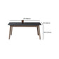 Modern Dining Table with Ash Wood Legs Rectangle Dinette Table Clearhalo 'Dining Tables & Seating' 'Dining Tables' 'dining_table' 'furn' 'furn_dining_table' 'Furniture' 'Kitchen & Dining Furniture' 7762833