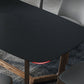 Modern Stone Rectangle Dining Table Wood Base for Dining Room