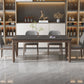 Modern Stone Rectangle Dining Table Wood Legs for Dining Room Clearhalo 'Dining Tables & Seating' 'Dining Tables' 'dining_table' 'furn' 'furn_dining_table' 'Furniture' 'Kitchen & Dining Furniture' 7762878