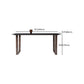 Modern Stone Rectangle Dining Table Solid Wood Base for Dining Room Clearhalo 'Dining Tables & Seating' 'Dining Tables' 'dining_table' 'furn' 'furn_dining_table' 'Furniture' 'Kitchen & Dining Furniture' 7762920