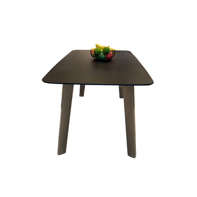Modern Stone Rectangle Dining Table Solid Wood Table for Dining Room Without Chairs Clearhalo 'Dining Tables & Seating' 'Dining Tables' 'dining_table' 'furn' 'furn_dining_table' 'Furniture' 'Kitchen & Dining Furniture' 7762925