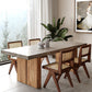 Rectangular Dining Table Grey Solid Wood Table Top for Dining Room Clearhalo 'Dining Tables & Seating' 'Dining Tables' 'dining_table' 'furn' 'furn_dining_table' 'Furniture' 'Kitchen & Dining Furniture' 7762961