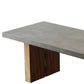 Rectangular Dining Table Grey Solid Wood Table Top for Dining Room Clearhalo 'Dining Tables & Seating' 'Dining Tables' 'dining_table' 'furn' 'furn_dining_table' 'Furniture' 'Kitchen & Dining Furniture' 7762967