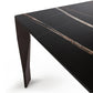 Rectangular Black Stone Table Top Dining Table with 4 Foot Metal Base Clearhalo 'Dining Tables & Seating' 'Dining Tables' 'dining_table' 'furn' 'furn_dining_table' 'Furniture' 'Kitchen & Dining Furniture' 7763002