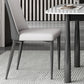 Contemporary Rectangular Stone Dining Table with Stainless Steel Legs