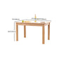 1/5 Piece Solid Wood Rectangle Dining Room Chair and Table Set