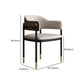 Modern Open Back Arm Chair Metal and Faux Leather Dining Chair Clearhalo 'Dining Chairs' 'Dining Tables & Seating' 'dining_chair' 'furn' 'furn_dining_chair' 'Furniture' 'Kitchen & Dining Furniture' 7763204