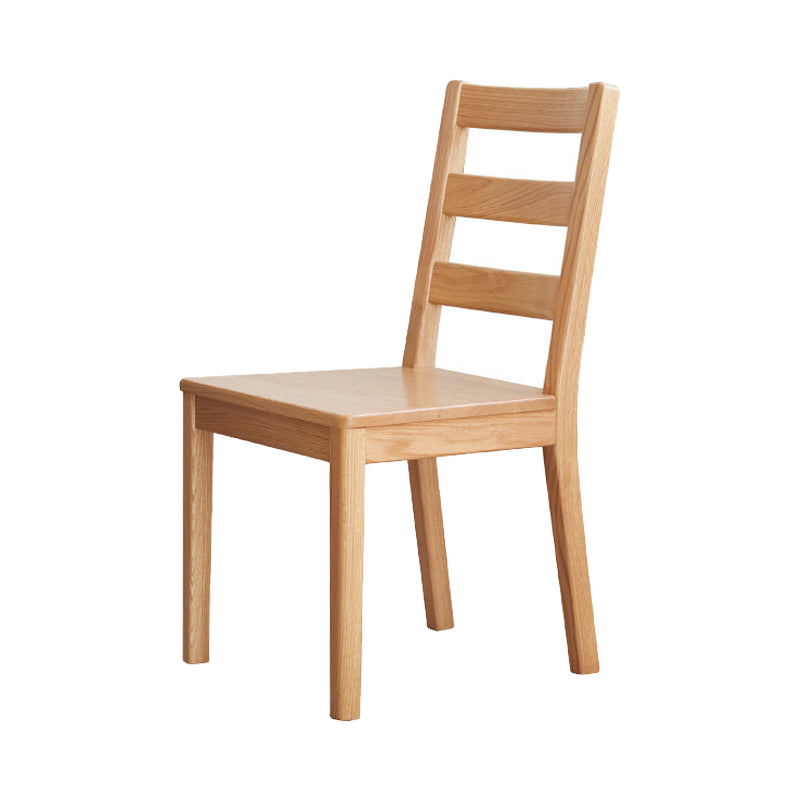 Leadder in legno massiccio contemporaneo da pranzo e sedie accenti