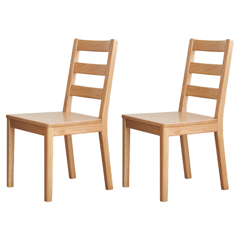 Leadder in legno massiccio contemporaneo da pranzo e sedie accenti