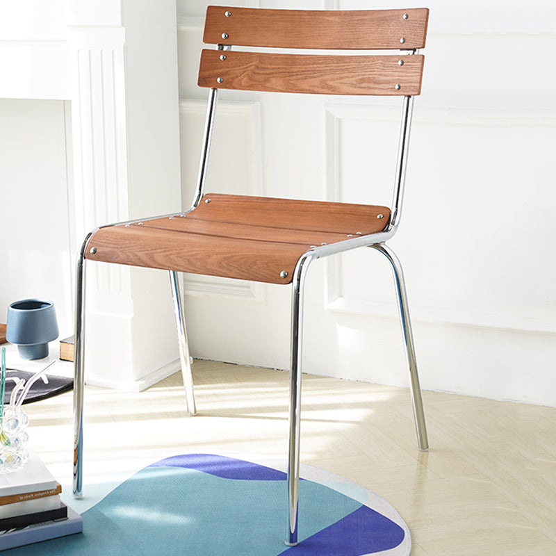 Sala da pranzo gamba d'argento contemporanea apertura sedia da pranzo senza bracciole