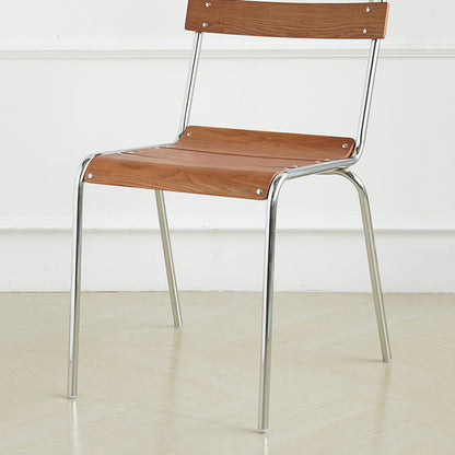 Sala da pranzo gamba d'argento contemporanea apertura sedia da pranzo senza bracciole