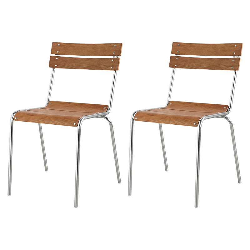 Sala da pranzo gamba d'argento contemporanea apertura sedia da pranzo senza bracciole