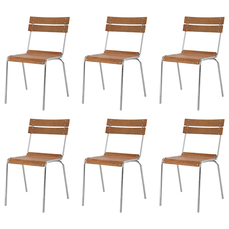 Sala da pranzo gamba d'argento contemporanea apertura sedia da pranzo senza bracciole