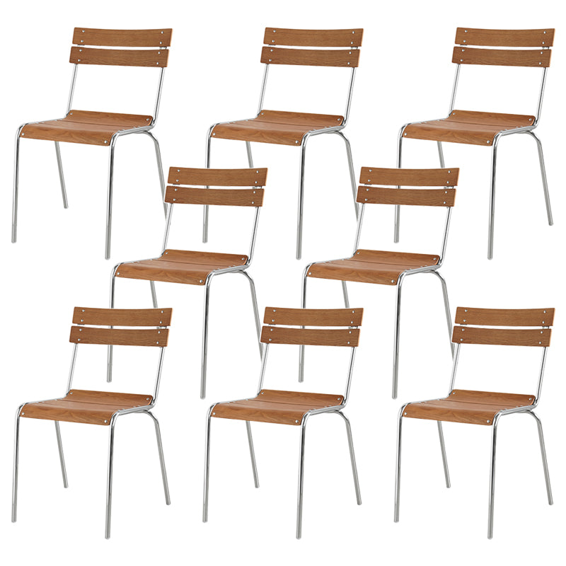 Sala da pranzo gamba d'argento contemporanea apertura sedia da pranzo senza bracciole