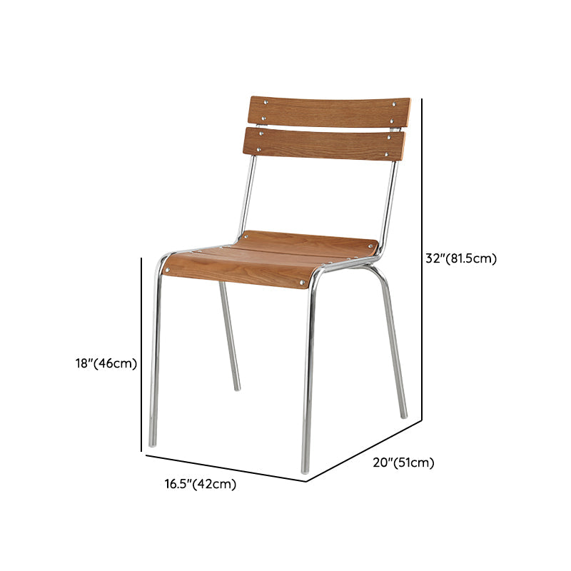 Sala da pranzo gamba d'argento contemporanea apertura sedia da pranzo senza bracciole