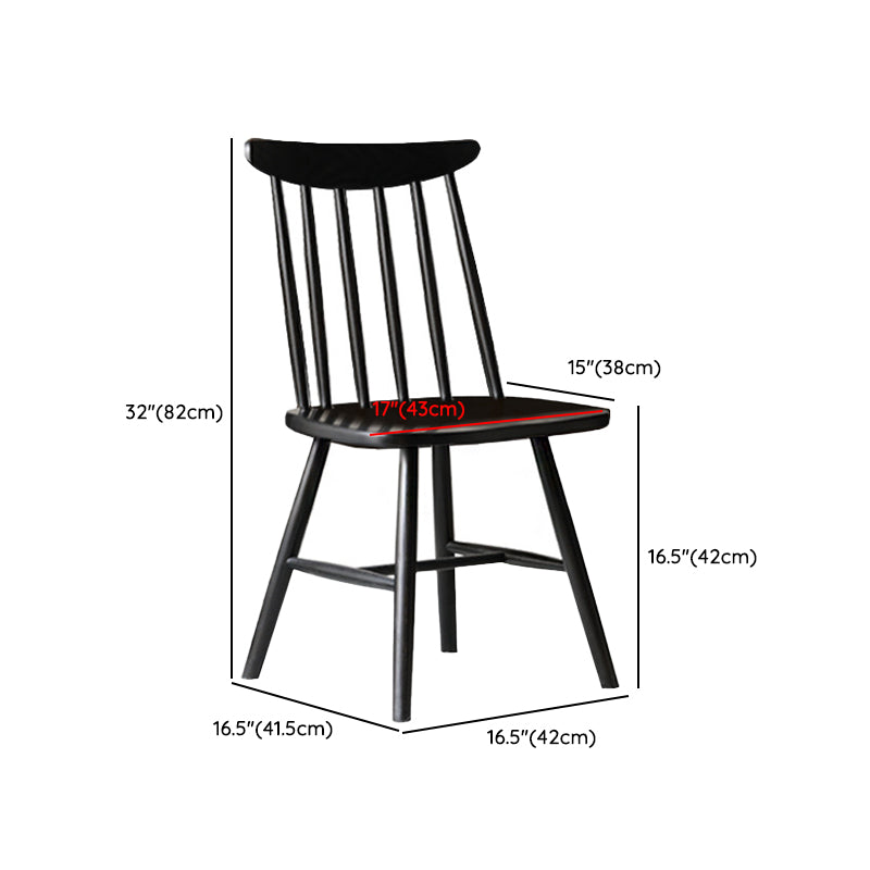 Sedia da pranzo in legno massiccio contemporaneo.