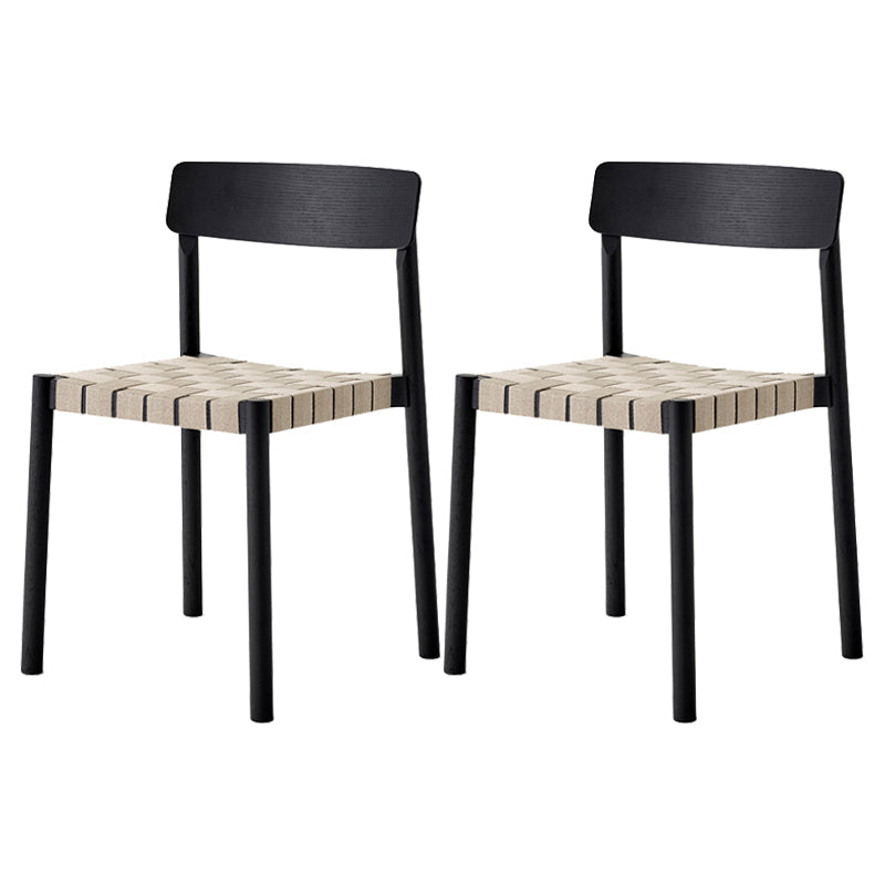 Moderno sedia da pranzo in legno massiccio a legno massiccio.