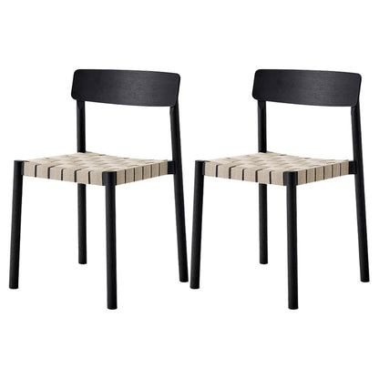 Moderno sedia da pranzo in legno massiccio a legno massiccio.