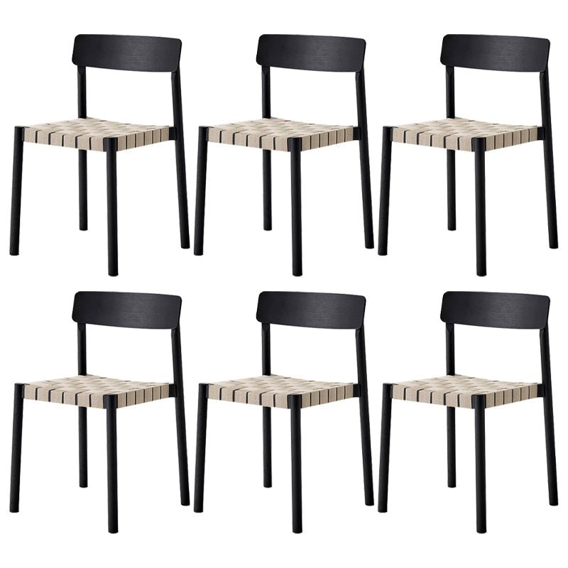 Moderno sedia da pranzo in legno massiccio a legno massiccio.