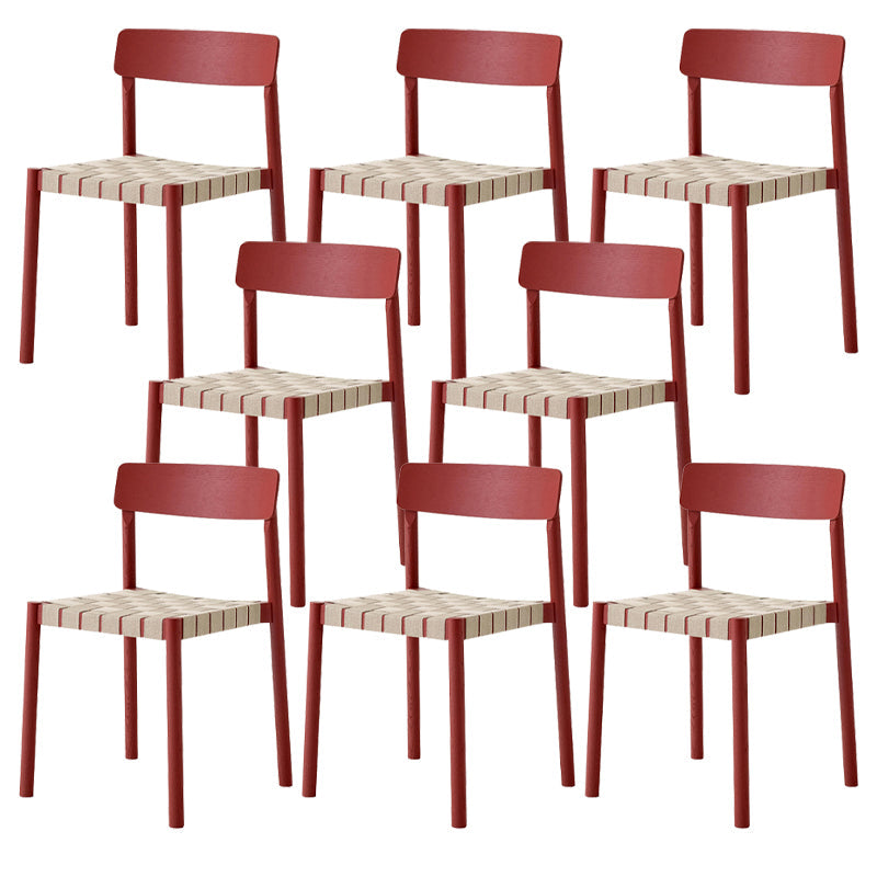 Moderno sedia da pranzo in legno massiccio a legno massiccio.