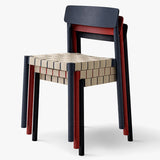 Moderno sedia da pranzo in legno massiccio a legno massiccio.