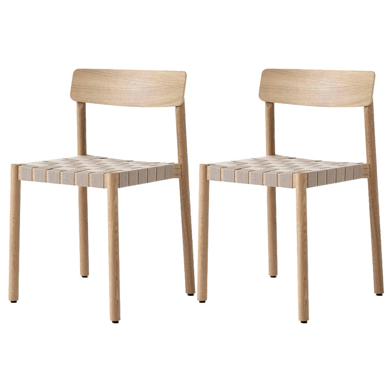 Moderno sedia da pranzo in legno massiccio a legno massiccio.