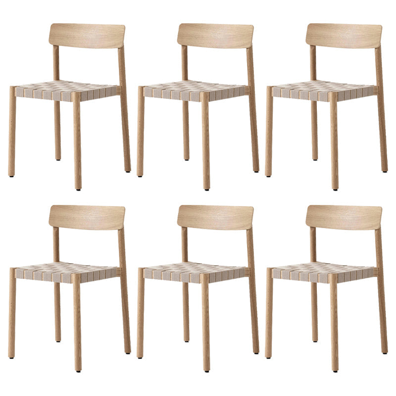 Moderno sedia da pranzo in legno massiccio a legno massiccio.