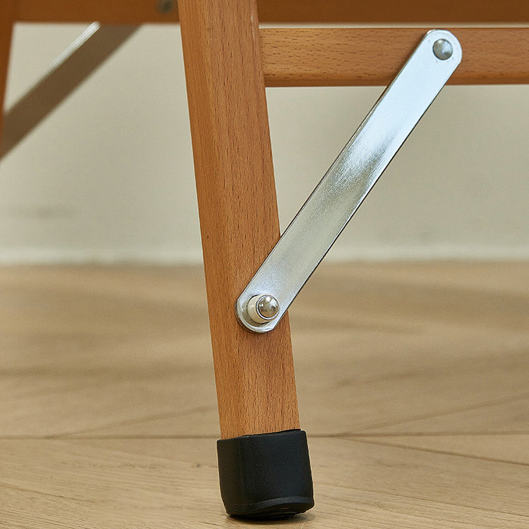 Casa contemporanea Canna in legno massiccio Sedie da pranzo senza braccio